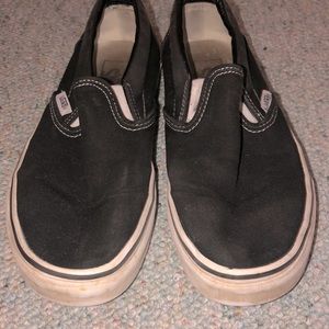 black slip on vans